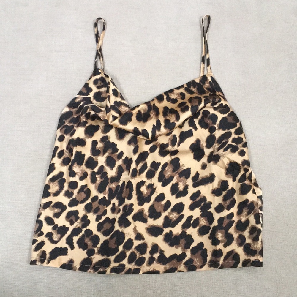 nasty gal leopard tank top